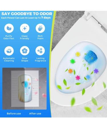 ZENUTA Toilet Bowl Cleaner Gel Stamp Kit - 6 Scents, 72 Count, Cute Flower Shape - Bathroom Cleaning Supplies - Buy Online on GoSupps.com