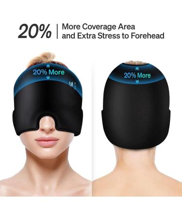 Migraine Ice Head Wrap Flexible Migraine Reliief Caap Comfortable and Stretchable Migraine Reliief Caap for Puuffy Eyes Tension Sinus and Stress elief - Buy Online on GoSupps.com