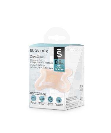 Suavinex Zero Zero Pacifier for Newborns - Symmetrical Teat 0-6 Months Pink - 1 Piece (9.3 x 6.3 x 6 cm) | International Shipping Available - Buy Online on GoSupps.com