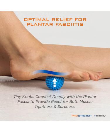 Prostretch Foot Massage Ball Relieve Foot Pain Plantar Fasciitis & Sore Muscles with Structured Spines | International Shipping Available - Buy Online on GoSupps.com