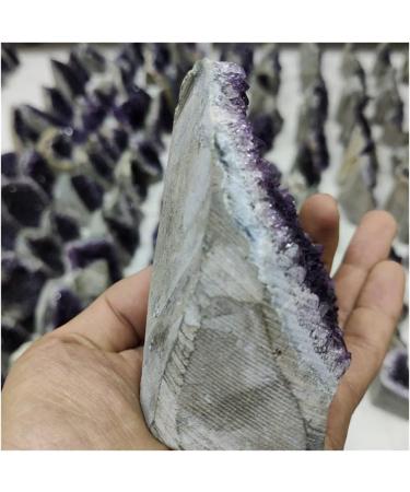 Natural Crystal Rough Very Beautiful Dark Purple Amethyst Free Standing Specimen (Size : 800-1000g) - Buy Online on GoSupps.com