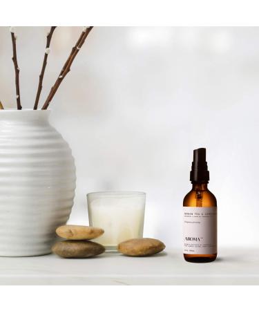 AromaTech Green Tea & Lemongrass Hair & Body Mist - Lemon Green Tea Floral | All Natural, Vegan, Non-GMO Hair Spray - 60ml - Buy Online on GoSupps.com