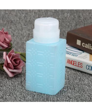 Portable Refillable Pump Dispenser Container for Nail Polish Makeup Remover Lotion (Square Blue) - Buy Online on GoSupps.com