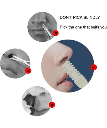  CSYBYW Nose Hair Clipper Double Sided Nose Hair Blade Manual Nose Hair Trimmer 360 Rotating Nose Hair Razor with Ear Picker for Women and Men Black Black - Buy Online on GoSupps.com