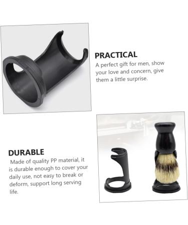 Minkissy 4-Piece Razor Stand Holder Set Durable Shaving Brush & Safety Razor Holder for Men | Ideal Beard Brush Storage & Cosmetic Organizer - Buy Online on GoSupps.com