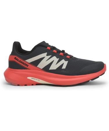 Salomon Men's Hypulse Trail Running Shoes 9.5 - Magnet/Poppy Red/Black | Lightweight & Durable - Buy Online on GoSupps.com