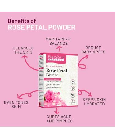 ORGANIZE Elecious Pure Rose Petals Powder for face and skin 200 grams - Buy Online on GoSupps.com