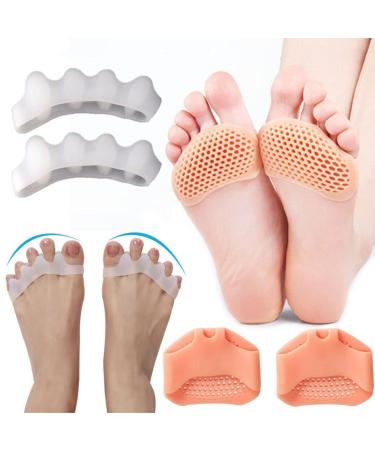 Toe Corrector Front Foot pad Toe orthosis Foot pad Two Products totaling 3PCS Better Protecting Your Foot Health