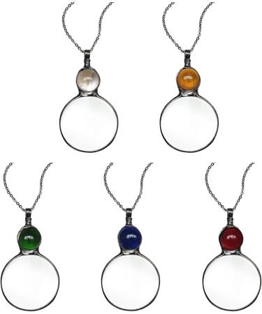 Loupe Pendant Necklace Gift - 2022 Magnifying Glass Necklace Vintage 10X Magnifying Reading Magnifier Decorative Gift Sweater Chains for Women - Buy Online on GoSupps.com