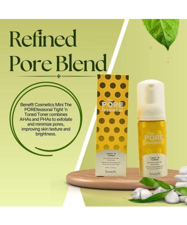 Benefit Cosmetics Mini The POREfessional Tight n Toned Pore-Refining Toner 2 oz - AHA+PHA Exfoliating Skincare for Clearer Skin | International Shipping Available - Buy Online on GoSupps.com