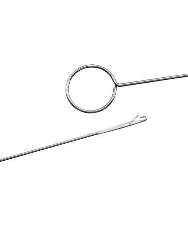 AXLIZER Stainless Steel Sewing Loop Kit - 2pcs Metal Drawstring Threader & Tweezers Set for DIY Knitting - Flexible & Durable - Buy Online on GoSupps.com