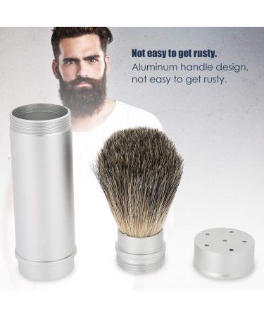 Travel Shaving Brush for Men | Portable Beard Brush & Hair Brush with Premium Bristles | Best Beard Cleaning Tool - Buy Online on GoSupps.com