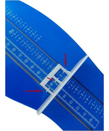 Kids Foot Measuring Device - Blue Shoe Sizer for Accurate Online Shoe Shopping - Buy Online on GoSupps.com