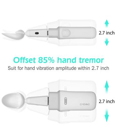 GYENNO Parkinson Spoon and Fork for Hand Tremors - Stable 360 Solution for 85% Tremor Reduction - Buy Online on GoSupps.com