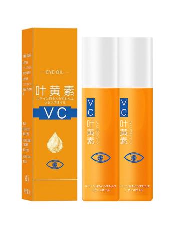 2PC Lutein Eye Essence Oil Huile Essentielle Pour Les Yeux La Lut ine Huile De Care Pour Les Yeux La Lut ine VC Lutein Essence Lutein Anti Cernes Essence Anti Poche Sous Les Yeux Et Les Cernes