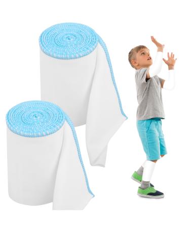 2 Rolls 3.5"x70" Zinc-Infused Wet Wrap Bandage for Eczema Wet Wrap Therapy (Kid)