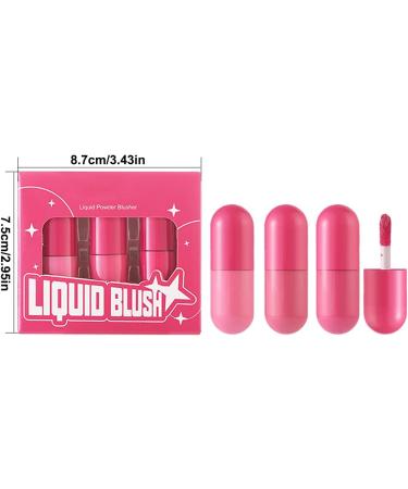  Opilroyn Liquid blush set liquid blush | Cream blush Liquid Blusher Rouge Stick Lightweight Lightlighter Naturally sculpted look for beauty makeup - Buy Online on GoSupps.com