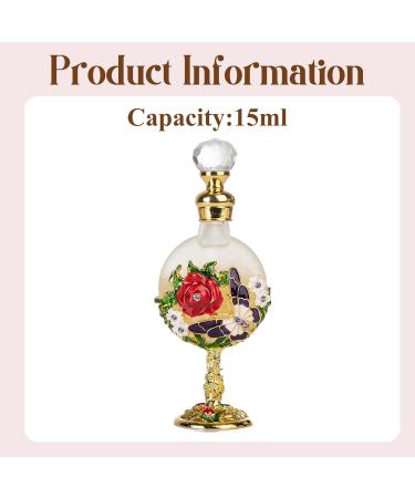 Nyutcwe Arabian Perfume Oil Arabic Perfume Oil 12ml Luxury Rhinestones Rose Dubai for Women Long Lasting Essential Fragrance - Buy Online on GoSupps.com