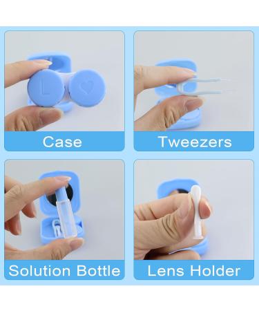 2-Piece Contact Lenses Container Set | Portable Accessories with Tweezers for Home & Travel - Buy Online on GoSupps.com