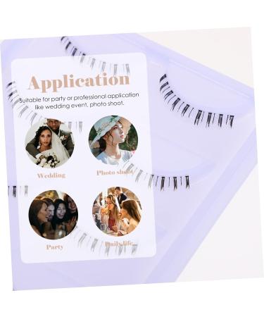 FOMIYES 10 Pairs Lower Eyelashes False Eyelashes Fake Lashes Fake Eyelashes Natural Lashes Bottom Eyelashes Strip Bottom Lashes Natural Eyelashes Transparent Stem Fiber - Buy Online on GoSupps.com
