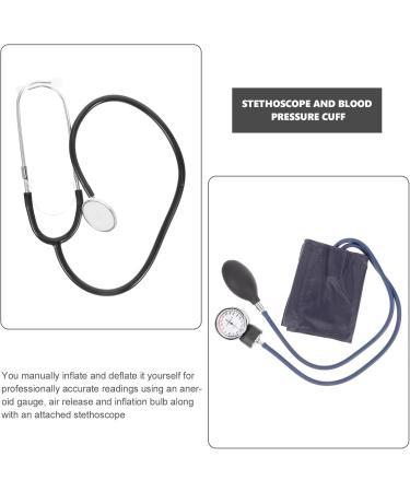 Healifty Manual Blood Pressure Cuff & Stethoscope Accurate Home Blood Pressure Monitor for Arm (Black) - Buy Online on GoSupps.com