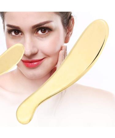 Verdant Touch Gua Sha Tool - Brass Scraping Board for Acupunctive Massage & Muscle Pain Relief | 6.3 x 4.7 inches - Buy Online on GoSupps.com