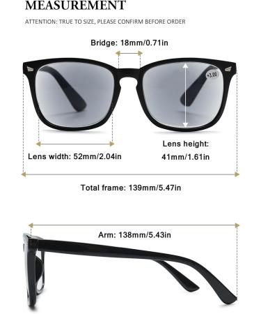 Vevesmundo Reading Glasses with Sun Protection - Stylish 3.0x Visual Aid Sunglasses for Men & Women - Matt Black Sunny Reading Glasses - Buy Online on GoSupps.com