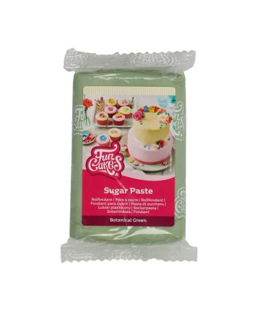 Funcakes Rollfondant Botanical Green: Easy to use smooth flexible soft and flexible perfect for decorating cakes halal kosher and gluten -free 250 g botanical green 250 g - Buy Online on GoSupps.com