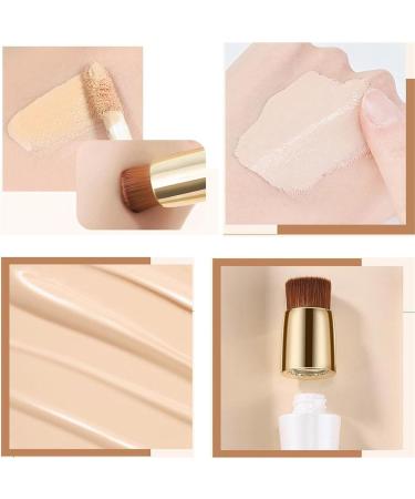 2 in 1 Anti-Wrinkle Foundation Matte Liquid Concealer Long Lasting Waterproof Coverage Makeup Anti-Crease and Lightweight Face Contour Corrector - Buy Online on GoSupps.com