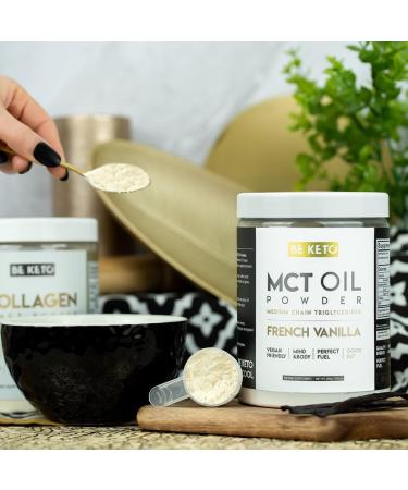 Be Keto MCT Oil Powder French Vanilla 300g Ideal for ketosis ketosis and ketogenic diets zero net carbs Energy boost - Buy Online on GoSupps.com