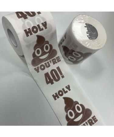 Clisted 2 Roll Funny Toilet Paper Roll Birthday Gifts for Women Men Gift Toilet Paper Bathroom Prank Joke Fun Paper 40 - Buy Online on GoSupps.com