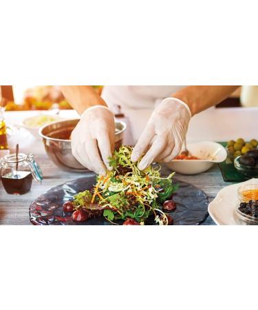 Mira Pak Disposable Clear Vinyl Gloves Box of 100|Perfect for Food Prepping/Dish Washing/Cleaning/Cooking|Single Use Only M (100 Count) - Buy Online on GoSupps.com