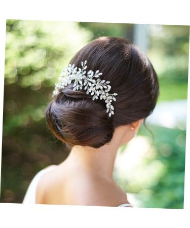Ipetboom Bridal Side Comb Crystal Headpiece Bridal Hair Clip Wedding Headpiece Rhinestone Headpiece Mothers Headpiece Wedding Hair Clip Crystal Hair Comb Accessories Bride Pearl - Buy Online on GoSupps.com