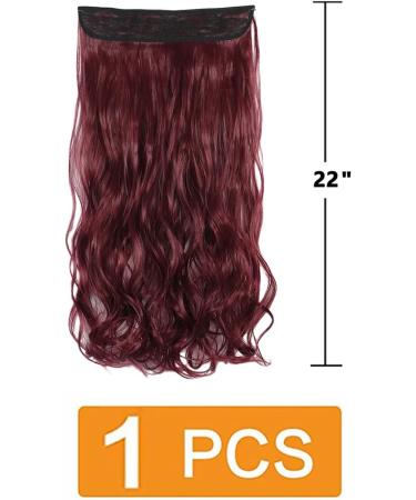 prinfantasy Cruly Hair Extension Fiber Line Metal buckle Adjustable Invisible Long Wavy Seamless NO Clips in 22inches Hairpiece for Gift Daily Party Cosplay Use MW237 GBMW237 22 inch - Buy Online on GoSupps.com
