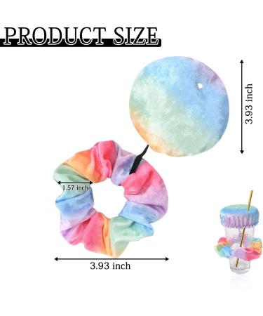 Andiker Drinks Covers - Anti-Spike Scrunch Cup Covers (2 pcs) for Beverage Protection | Reusable & Washable Rainbow - Buy Online on GoSupps.com