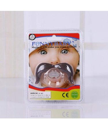 L sgos Mustache Pacifier Set | 3 BPA-Free Silicone Pacifiers for Newborns | Sweet Gentleman Gift - Buy Online on GoSupps.com