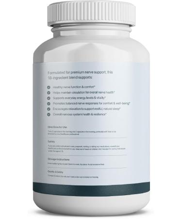 NEUROSMILE Nerve Support Supplement | Support Healthy Sensation | Alpha Lipoic Acid 600 mg Methylcobalamin & L-Carnitine | 18 Nutrients | 120 Capsules (30 Day Supply) - Buy Online on GoSupps.com