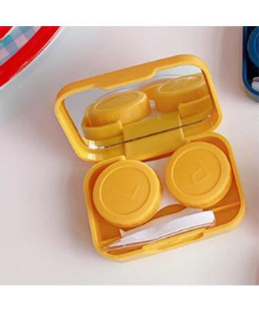 Cute Bear Pattern Contact Lens Travel Case - Dual Compartment Portable Jewelry Organizer for Travel - Buy Online on GoSupps.com