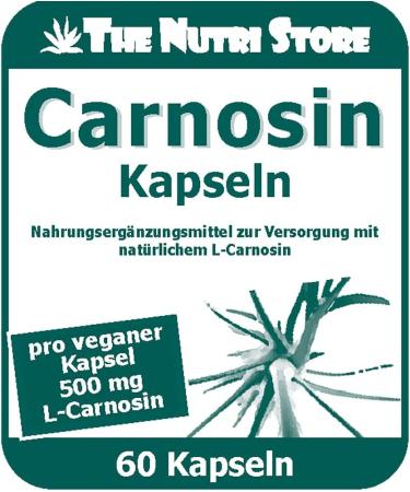 Carnosin 500 mg Vegan Capsules - 60 pcs | International Shipping & Best Price - Buy Online on GoSupps.com