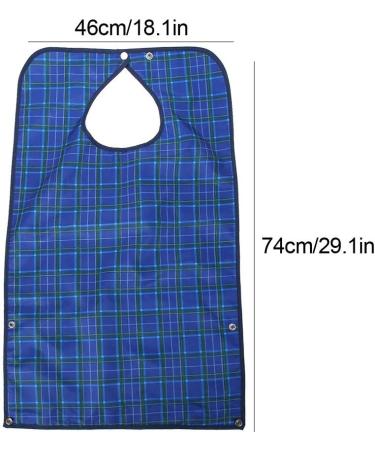 Adult Bibs 2 Pack Waterproof Apron Set for Men Women for Eating with Adjustable Strap Washable Reusable Large Terry Cloth for Elderly Seniors and Disabled Extra Long Clothing Protector - Buy Online on GoSupps.com