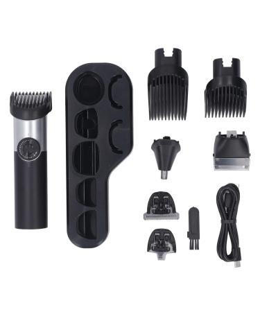 5 in 1 Hair Clipper Kit 19 Length Adjust 2 Speed Settings R Shaped Cutter for Hair Grooming Trimmer with LCD Screen