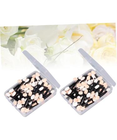 Beavorty 300 Pcs eye makeup Dual Sided Eyeshadow Brush Cosmetic eye shadow stick major Size 2x3pcs Blackx3pcs - Buy Online on GoSupps.com