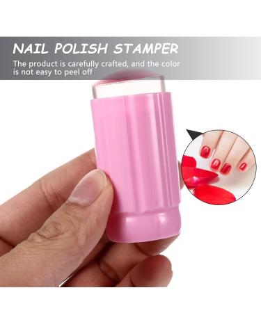 Minkissy 6-Piece Nail Art Silicone Stamp Set - Clear Nail Stamper & Scraper for Perfect Manicure - Buy Online on GoSupps.com