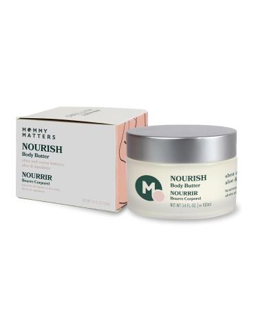 NOURISH Body Butter | Natural Stretch Mark Cream for Pregnancy & Postpartum | Vegan Clean & Cruelty-free Skin Care | 3.4 oz - Buy Online on GoSupps.com