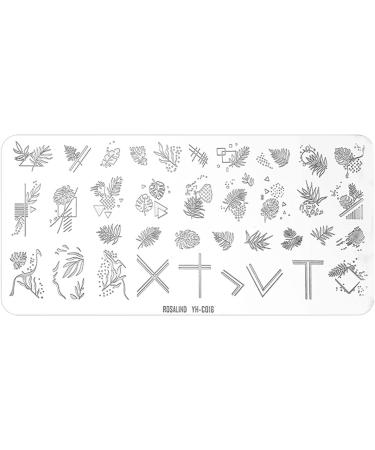 Premium Nail Art Stamping Plates - Flower Geometry & Heart Designs | International Shipping - Buy Online on GoSupps.com
