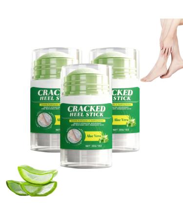 VKaoess Urea foot care stick with aloe vera Urea foot balm stick heel balm for dry cracked feet with hyaluronic acid intensive heel balm for dry cracked feet 30 g 3 Bottles