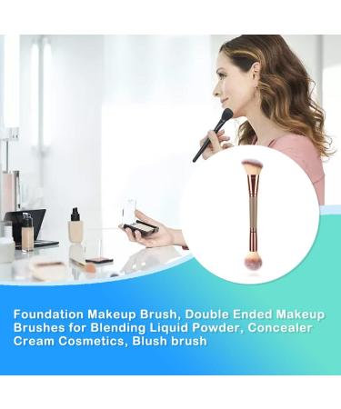 Dajidafu Double Head Foundation Makeup Brush Multifunction Coloring Tool Cream Professional Blending Liquid Oblique Beauty Tools - Buy Online on GoSupps.com
