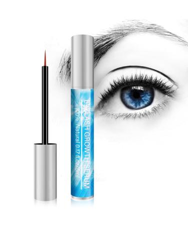 Eyelash Growth Serum Lash Serum Eyebrow Enhancer and Eyelash Serum for Growth and Thickness Eye Lash Serum to Growth Longer Fuller Stronger 5ML(Blue)