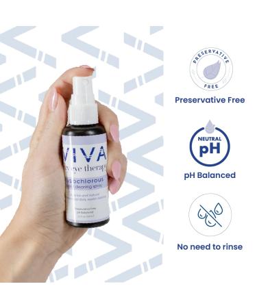 Viva Hypochlorous Acid Eyelid Cleansing Spray - Remove Allergens Dirt Oils & Makeup | 2.2 fl oz | International Shipping Available - Buy Online on GoSupps.com