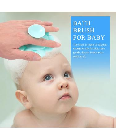 Healvian Soft Bristle Baby Bath Massage Brush - Toddler Safe Hair Washing and Scalp Cleaning Tool - Buy Online on GoSupps.com